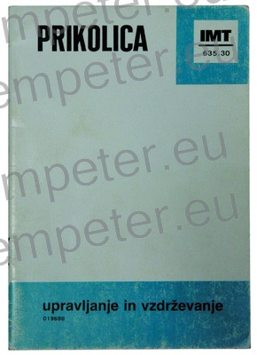 KATALOG TRAKTORJAPRIKOL ICE NAVODILA ZA UPORABO IMT 635.30