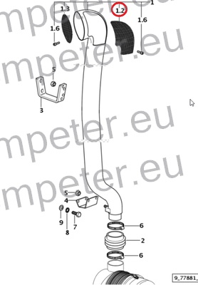 PLOČEVINA CEVI FILTRA ZRAKA DEUTZ
