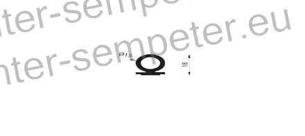 PROFIL GUMI KABINE samolepilni 3M