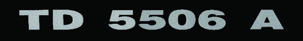 NALEPKA "TD 55 06 A" TD
