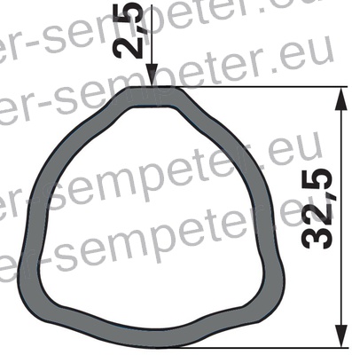 CEV KARDANA zunanja trikotna 32.5x2.6 L=3m