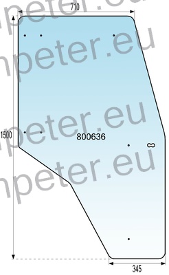 STEKLO KABINE VRAT LEVO ali DESNO UTB 643DT FORTE tip SBKL