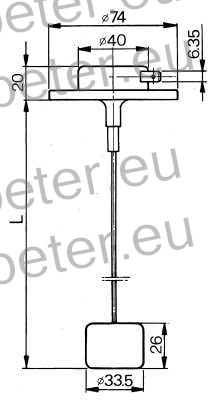 PLOVEC GORIVA REZERVARJA NH 90 - 90 FIAT - NEW HOLLAND