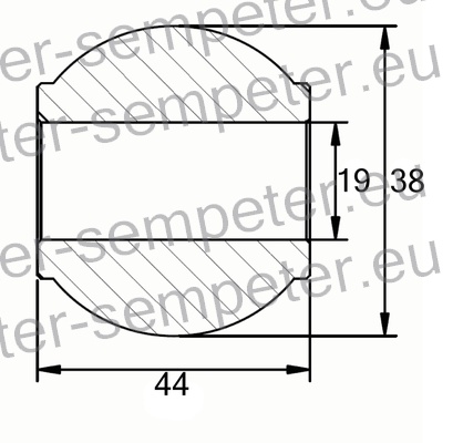 KROGLA POTEZNICE fi=19/38 B=44