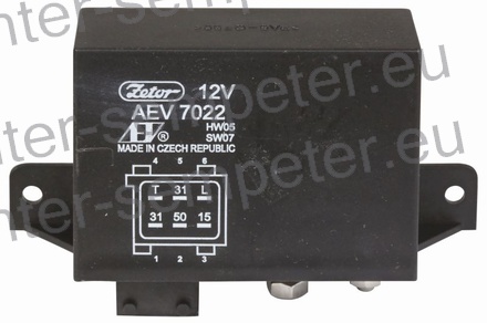 RELE PREDGRETJA 12V ZETOR UR - III Proxima 6441 - 8441 Proxima 70 - 100 Proxima Plus 90 - 110 Proxima Power 90 - 120 Forterra 8641 - 12441