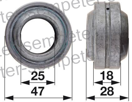 LEŽAJ OČESNI GE25 FO 2RS 25x47x28 BQ