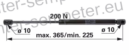AMORTIZER KABINE L=365 F=200N RENAULT