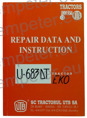 KATALOG TRAKTORJA PRIROČNIK ZA VZDRŽEVANJE TRAKTORJA UTB U683DT EKO