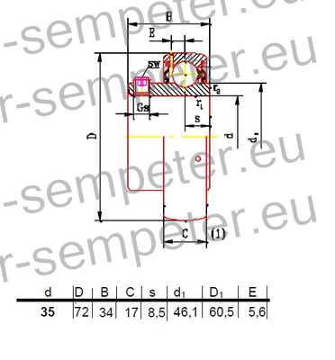 LEŽAJ FKL KROGLIČNI UE 207 2S