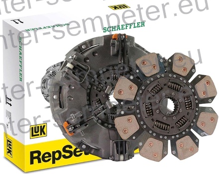 KOŠ (brez ležajev, vsebuje dve lameli pogona) SKLOPKE fi=310/310 kpl LUK STEYR 9155 - 9170 - 9190 MF - MASSEY FERGUSON 3670 - 3680 - 3690 LANDINI 17550 - 19000 VALTRA Mega (8300 - 8600 - 8800)