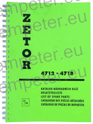 KATALOG TRAKTORJA ZETOR 4712 - 4718