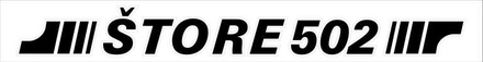 NALEPKA "ŠTORE 502"