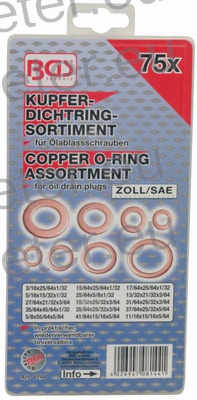 PODLOŽKE TESNILNE CU grt - set COLSKE 75 kos