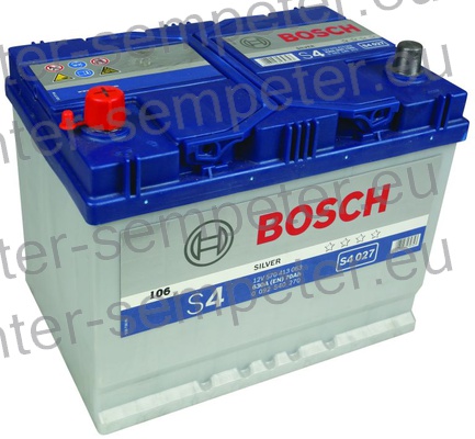 AKUMULATOR BOSCH 70Ah 630A +Levo SILVER S4