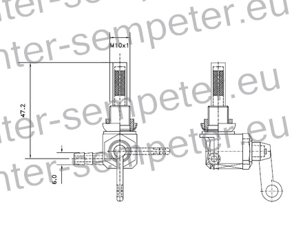 PIPICA GORIVA M10x1mm SIP BUCHER MAG 1026 SIP