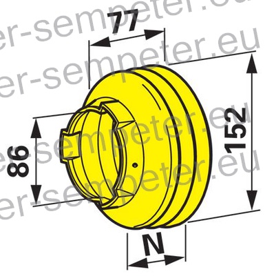 LIJAK ZAŠČITE SD25 SC25 KARDANA W2480 WALTERSCHEID