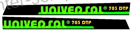 NALEPKA UTB SET "UNIVERSAL 703 DTP" UTB