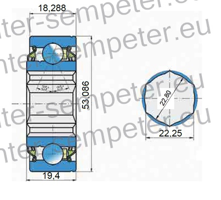 LEŽAJ FKL KROGLIČNI SL 53 - 014 - 2T AQ