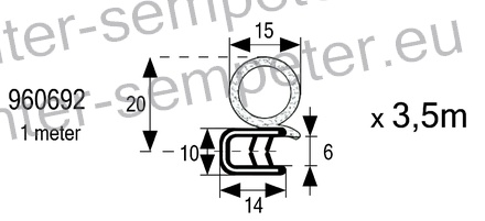 STEKLO KABINE SPREDAJ zgoraj (prozorno) (vijačena) NT IMT 539 ORAŠJE