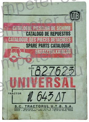 KATALOG TRAKTOR UTB U643DT (cod827623)
