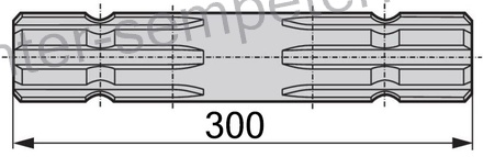 GRED KARDANSKA OBOJESTRANSKA 1 3/8" z=6 l=300mm
