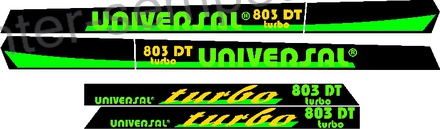 NALEPKA UTB SET "UNIVERSAL 803 DT turbo" UTB