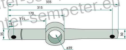 OSOVINA KOLESA (VRTAVKASTI OBRAČALNIK - PAJEK) NIEMEYER