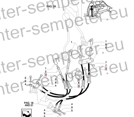 MANŠETA ŽICE HIDRAVLIKE FIAT