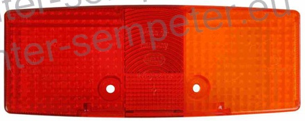 STEKLO SVETILKE STOP DESNO OGLATO 158x64 HELLA