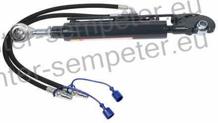 POTEZNICA HIDRAVLIKE ROČICA TOPLING HIDRAVLIČNA CAT2 L=635 - 915mm (Fi= batnice=30mm Fi cilindra=60mm fi krogle spredaj in zadaj=25.4mm)