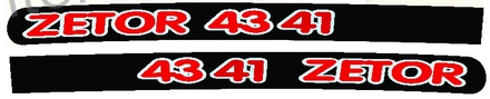 NALEPKA SET "ZETOR 4341