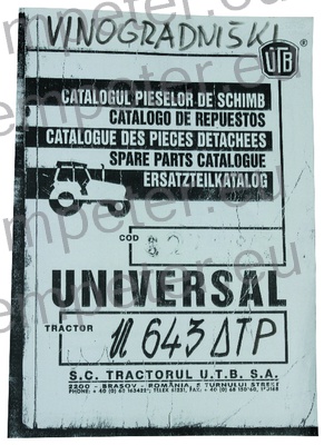 KATALOG TRAKTOR UTB U643DTP (cod827582)