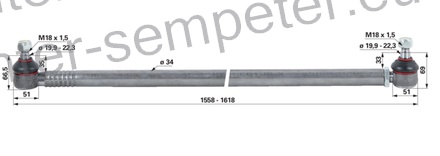 DROG VOLANA FIAT 80.66 - 80.66DT NH NEW HOLLAND TD95D