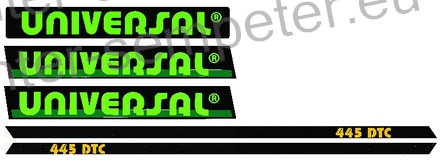 NALEPKA UTB SET " UNIVERSAL 445 DTC" UTB zelena set - grt