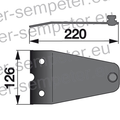 NOSILEC NOŽA PZ DEUTZ - FAHR VICON