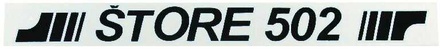NALEPKA "ŠTORE 502"