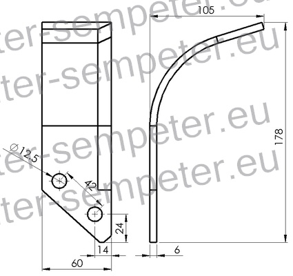 NOŽ FREZE LEVI FUŽINAR