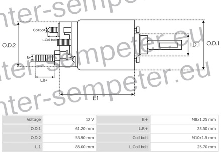 AVTOMAT reduktorskega ZAGANJAČA 12V MAHLE