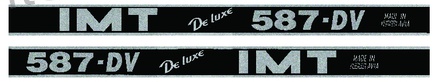 NALEPKA ČRNA SET "IMT 587 - DV De luxe MADE IN YUGOSLAVIA"