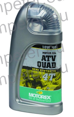 OLJE MOTOREX ATV QUAD 4T 10W40 1/1L Moderno motorno olje sintetične osnove za 4 - taktne motorje ATV/Quads. Olje ima dobro strižno stabilnost in zelo hitro doseže točke mazanja, tudi pri nizkih temperaturah. • odlična zaščita proti obrabi