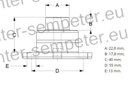 ČEP MOSTA SPREDNJEGA zgornji in spodnji tip ZF