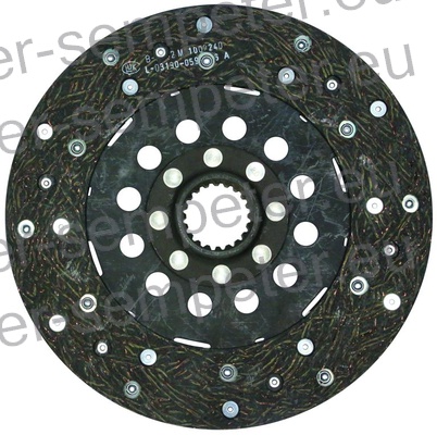 LAMELA SKLOPKE POGONA (ni več dobavljiva) fi=250 z=20/36x40 LUK SAME Argon F55Classic, Solar 50 HURLIMANN H305 - H305XE, XE F55 Traditional LAMBORGHINI Crono 55 Target, Crono 554 - 50, Crono F55 Target DEUTZ Agrolux 57 - F57