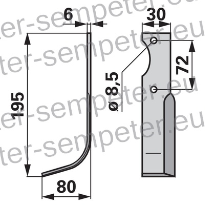 NOŽ FREZE LEVI 20134 MUTA