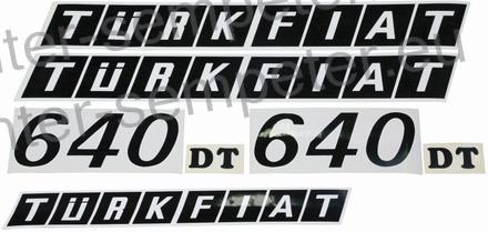 NALEPKA SET "FIAT 640 DT"