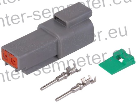 KONEKTOR 2 POLNI ŽENSKI KPL DEUTSCH