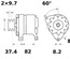 ALTERNATOR MOTORJA prahotesn 14V 55A IA0676 AAK1358 ISKRA - LETRIKA - MAHLE