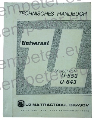 KATALOG TRAKTORJA PRIROČNIK ZA VZDRŽEVANJE TRAKTORJA UTB U553 - U643