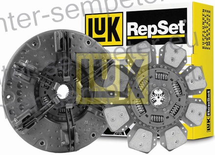 KOŠ (brez ležajev, vsebuje dve lameli pogona) SKLOPKE fi=310/310 kpl LUK STEYR 9155 - 9170 - 9190 MF - MASSEY FERGUSON 3670 - 3680 - 3690 LANDINI 17550 - 19000 VALTRA Mega (8300 - 8600 - 8800)