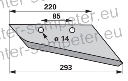 LEMEŽ PREDPLUŽNIKA VOGEL - NOOT DESNI