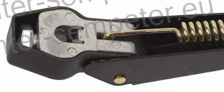 METLICA Z NOSILCEM TRAKTOR Dolžina nosilca L=365mm (merjeno sredina luknje - pritrditev metlice) Dolžina metlice L=400mm Priključek: na vijak fi=6mm